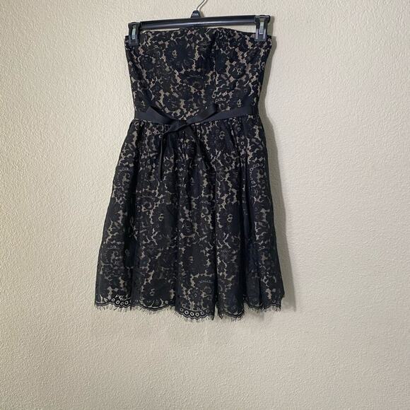 Robert Rodriguez  Lace Strapless  Black Dress - Picture 3 of 8